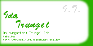 ida trungel business card